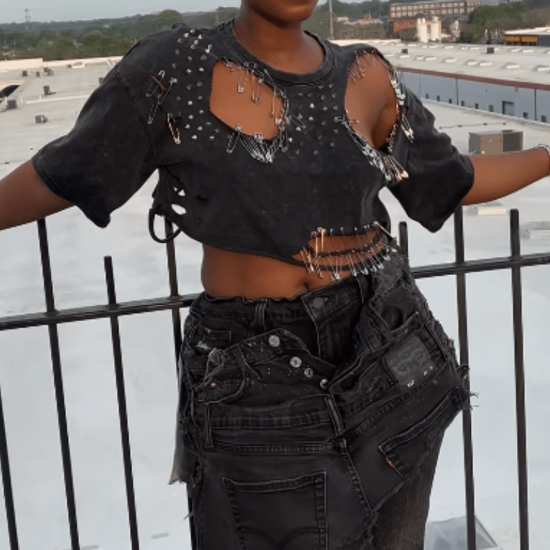 Stylish Rough Pin T-shirt - laseze