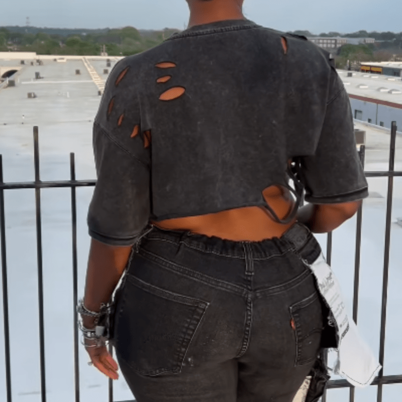 Stylish Rough Pin T-shirt - laseze