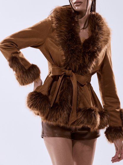 Suede Fur - Trim Coat - laseze
