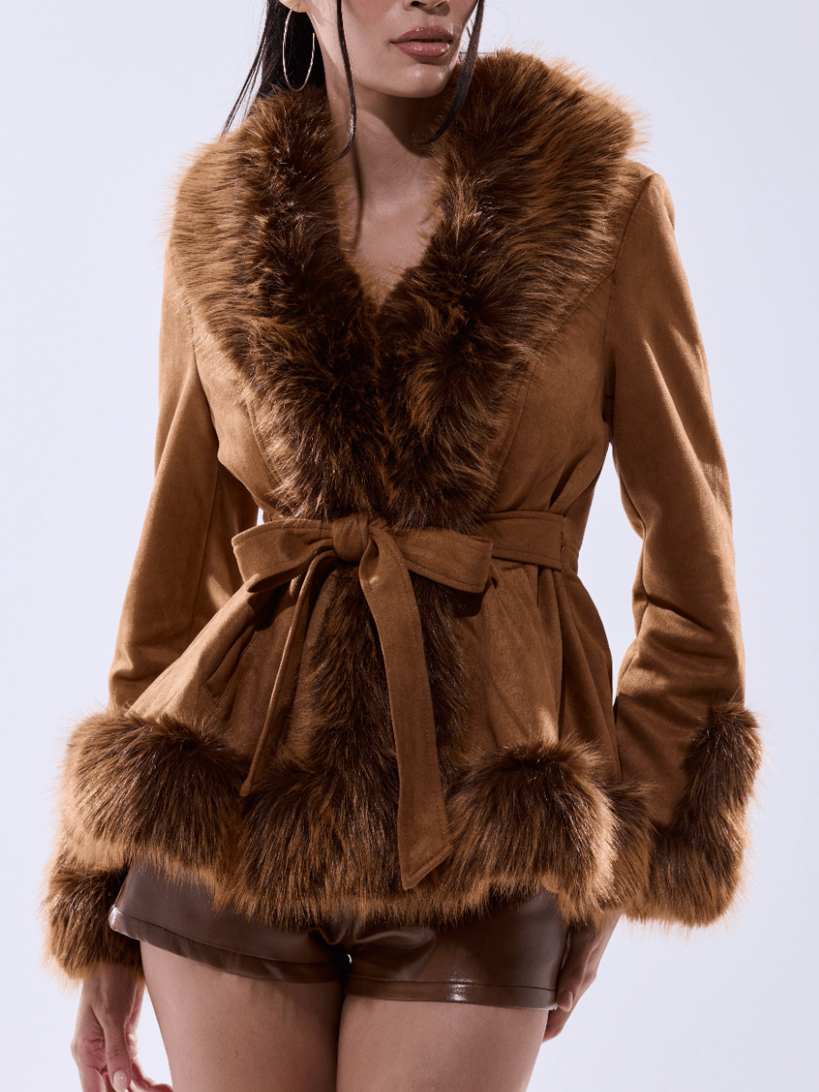 Suede Fur - Trim Coat - laseze