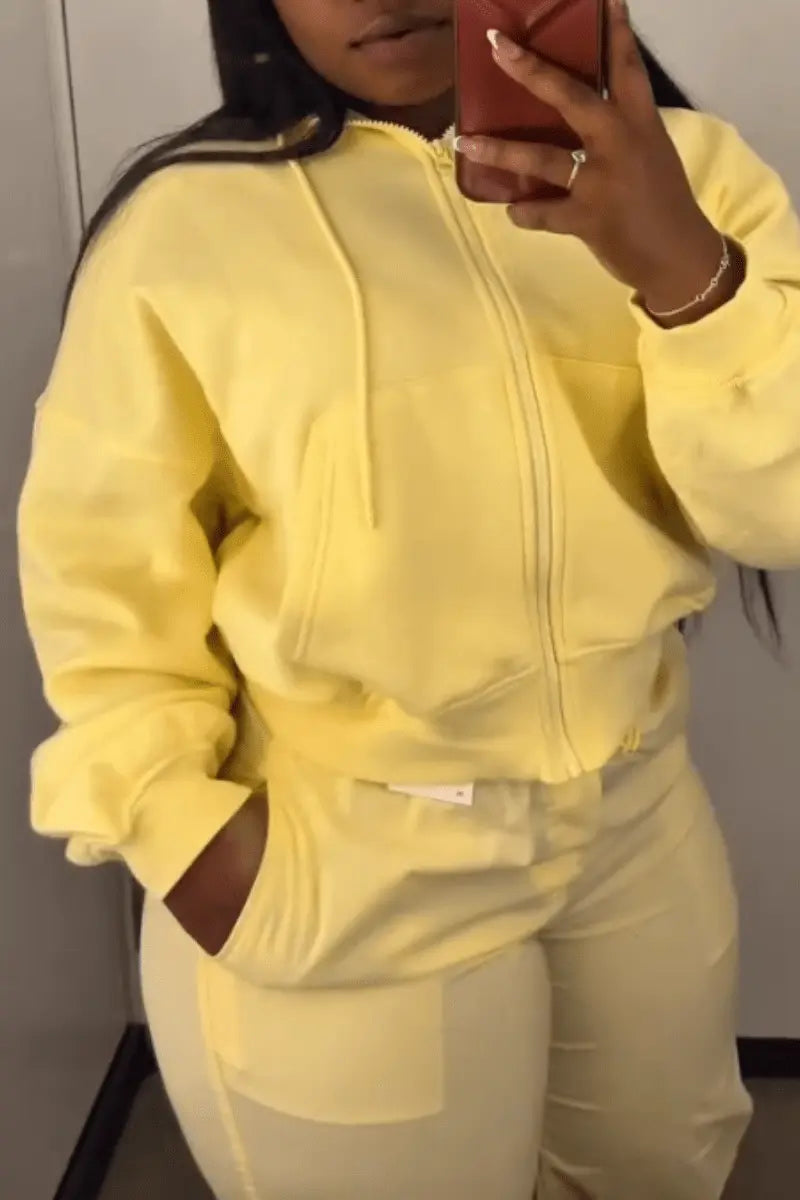Sunny Yellow Oversized Hoodie - laseze