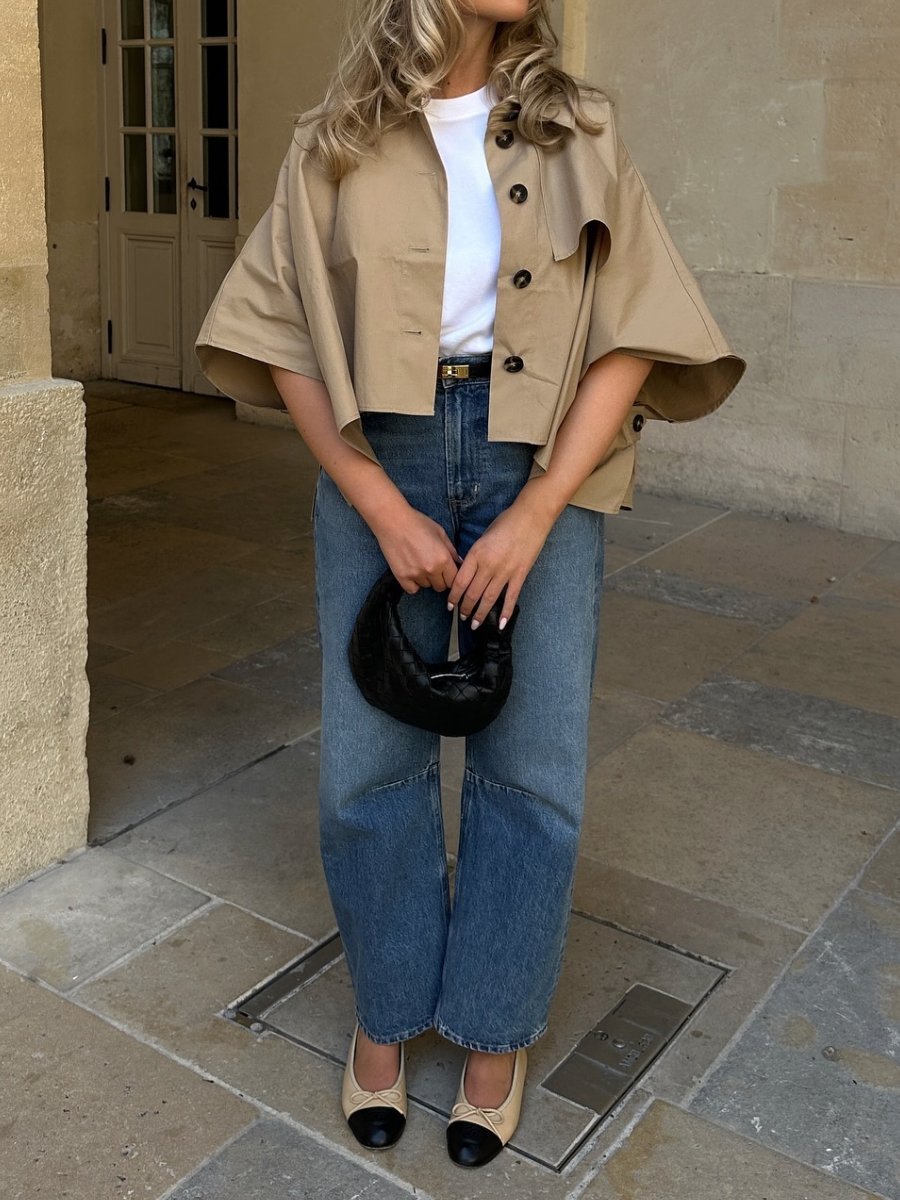 The Fall Casual Short Trench Jacket speciaic