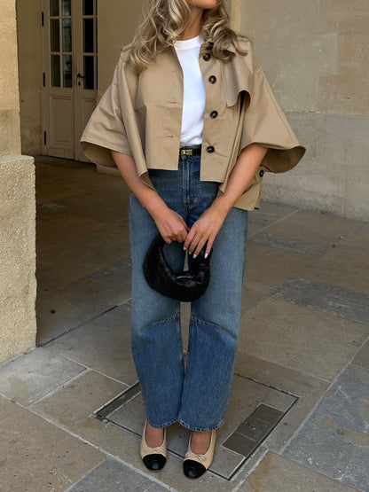 The Fall Casual Short Trench Jacket speciaic