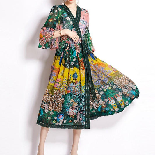 Vintage Chiffon Dress - laseze