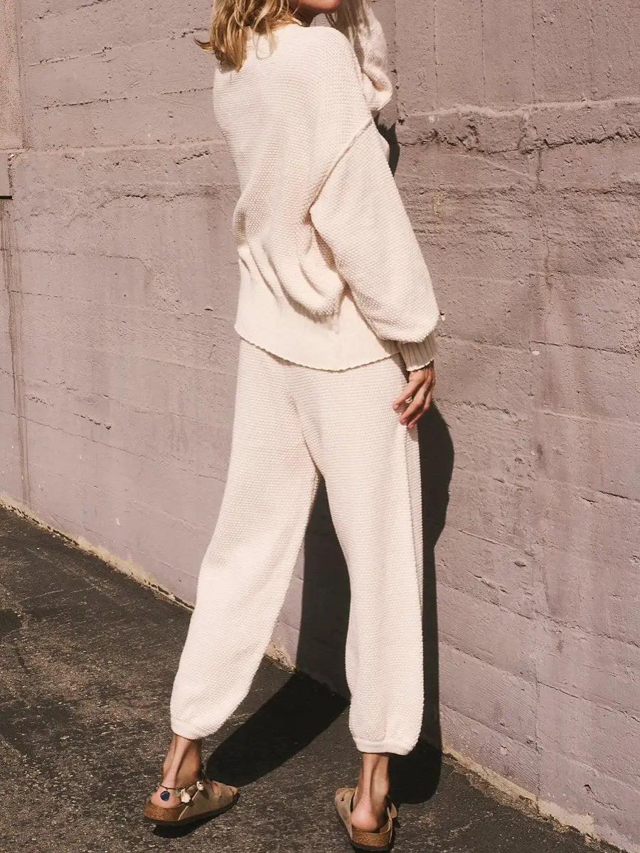 Waffles Knitted Cardigan Set mymodle