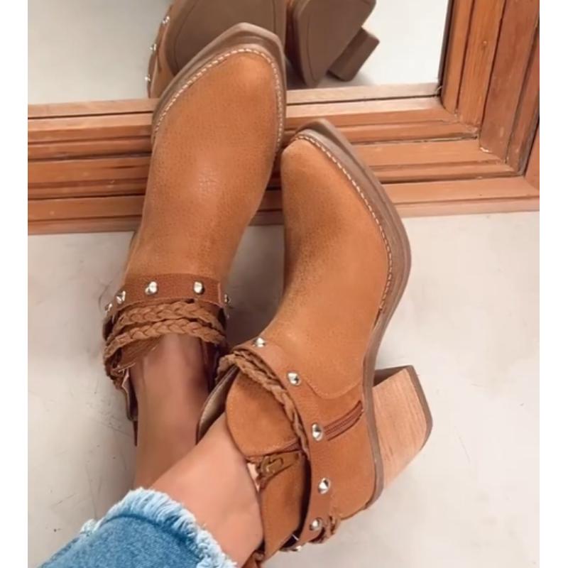 Women's Boho Style Chic Boots - laseze