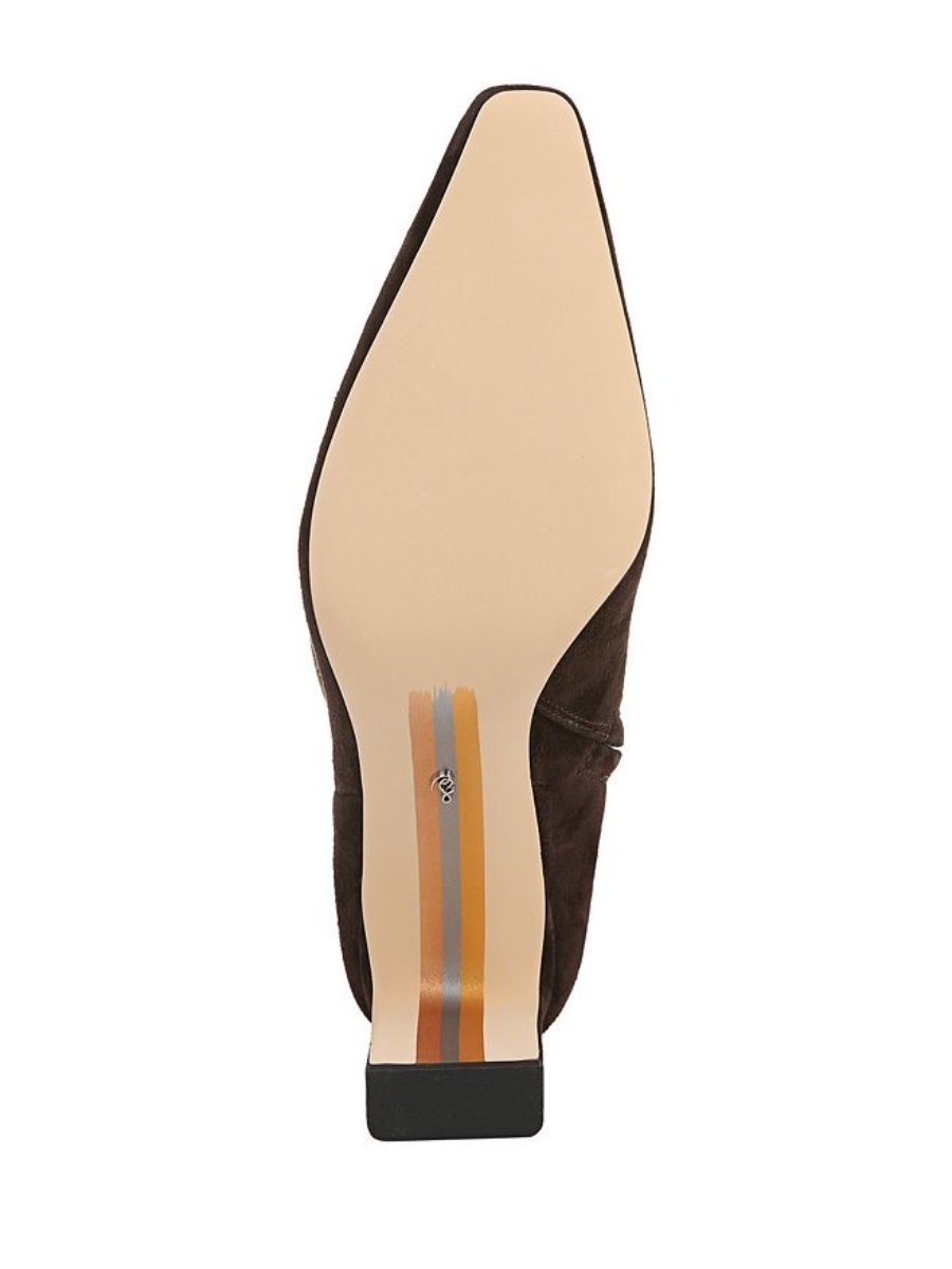 Women's Pointed Toe Mid Heel Tall Boots - laseze