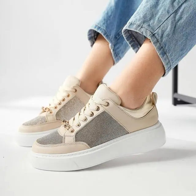 Women's Sparkly Casual Sneakers haichic