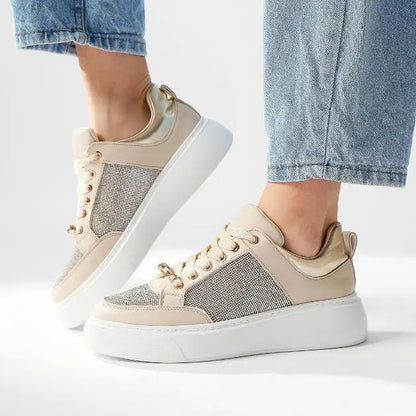 Women's Sparkly Casual Sneakers haichic