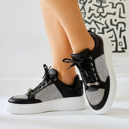 Women's Sparkly Casual Sneakers haichic