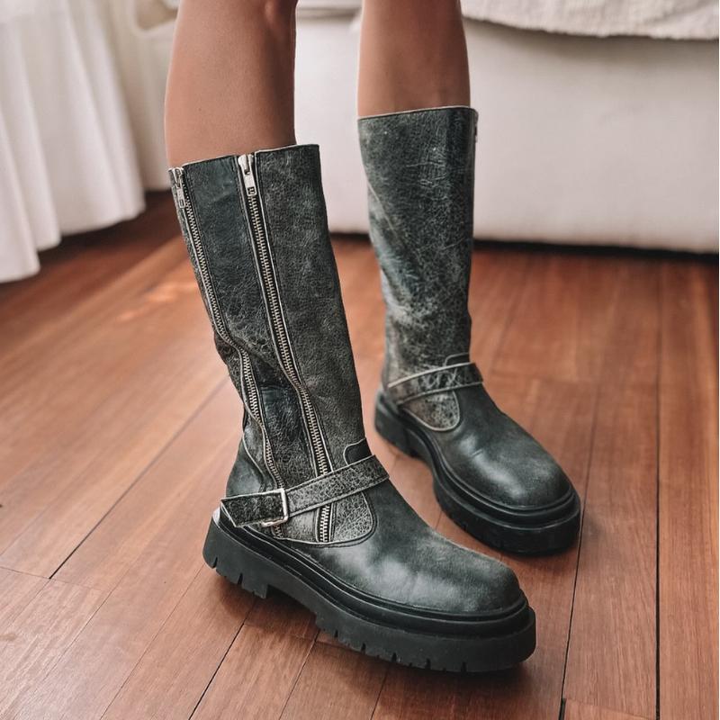 Women's Stylish Zipper Boots - laseze