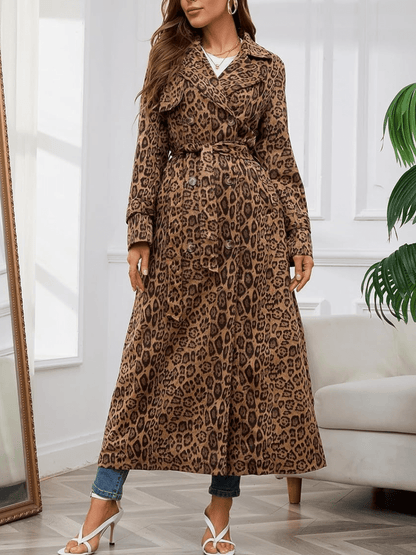 Women's Suede Long Coat laseze