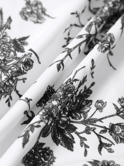 Women’s Tie Floral Sexy One - Piece Tankini Bathing Suits Slimming Swimsuit - laseze